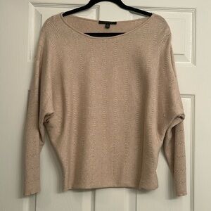 Cyrus boat neck sand colored sweater